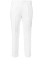 Piazza Sempione Cropped Trousers, Women's, Size: 46, Red, Cotton/spandex/elastane