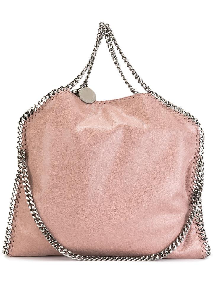 Stella Mccartney Falabella Shaggy Deer Tote, Women's, Pink/purple, Polyester/metal