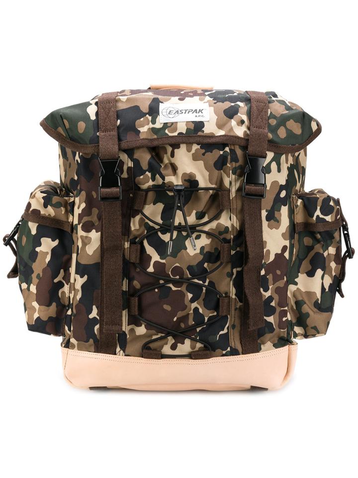 A.p.c. Camouflage Print Backpack - Multicolour