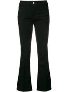 Haikure Flared Cropped Jeans - Black