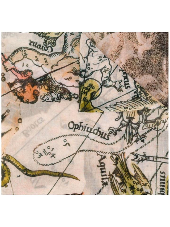 Faliero Sarti Greek Gods Print Scarf - Neutrals