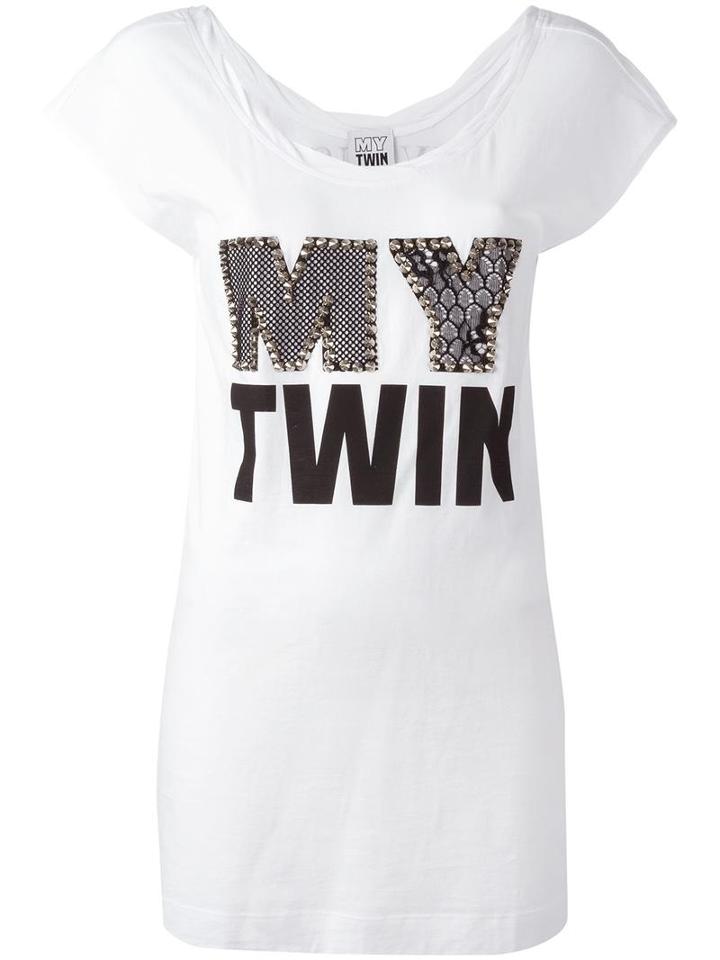 Twin-set 'my Twin' T-shirt, Size: Small, White, Cotton
