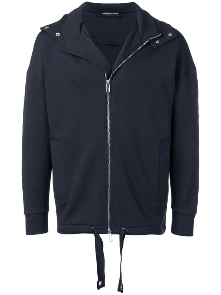 Emporio Armani Belted Sweater - Blue