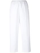 Lucio Vanotti Cropped Trousers, Women's, Size: 2, White, Cotton/spandex/elastane