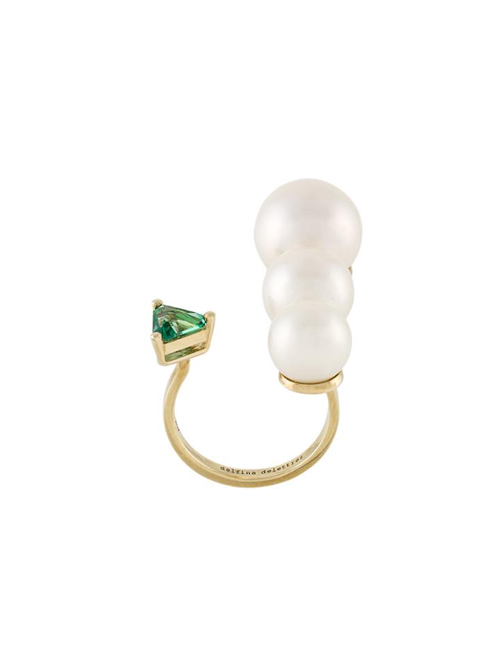Delfina Delettrez Trillion Ring - Metallic