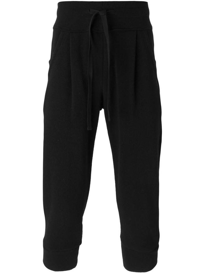 The Viridi-anne Cropped Track Pants, Men's, Size: 4, Black, Acrylic/nylon/polyester/wool