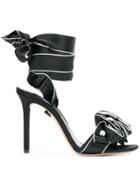 Casadei Rosette Detail Sandals - Black