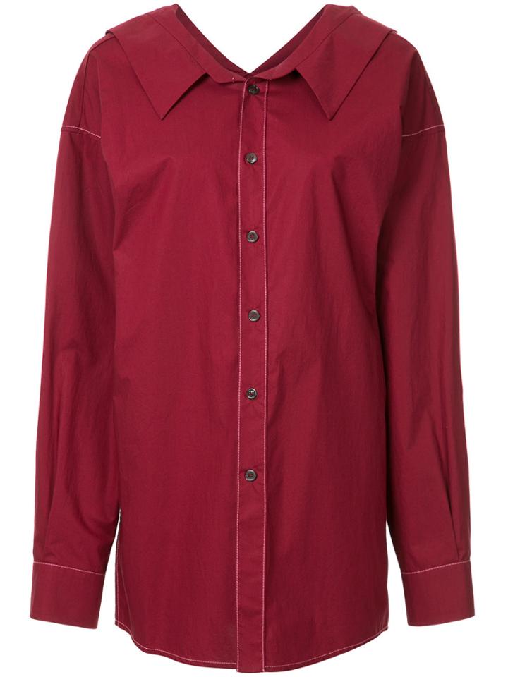 Marni Oversized Longline Shirt - Blue