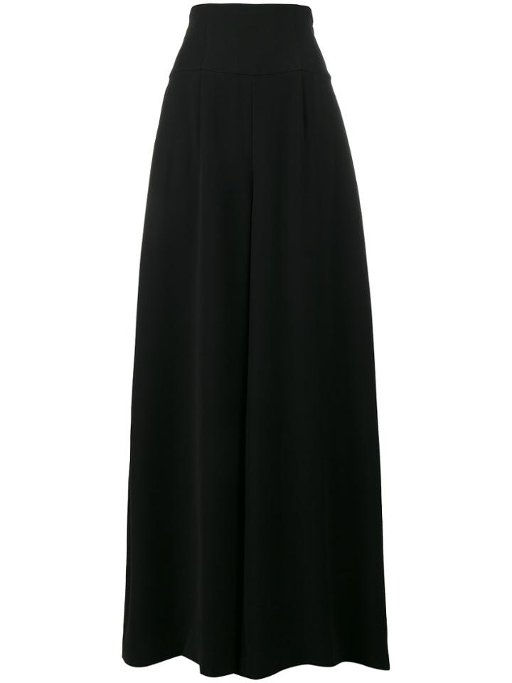 Adeam Corseted Wide-leg Trousers - Black