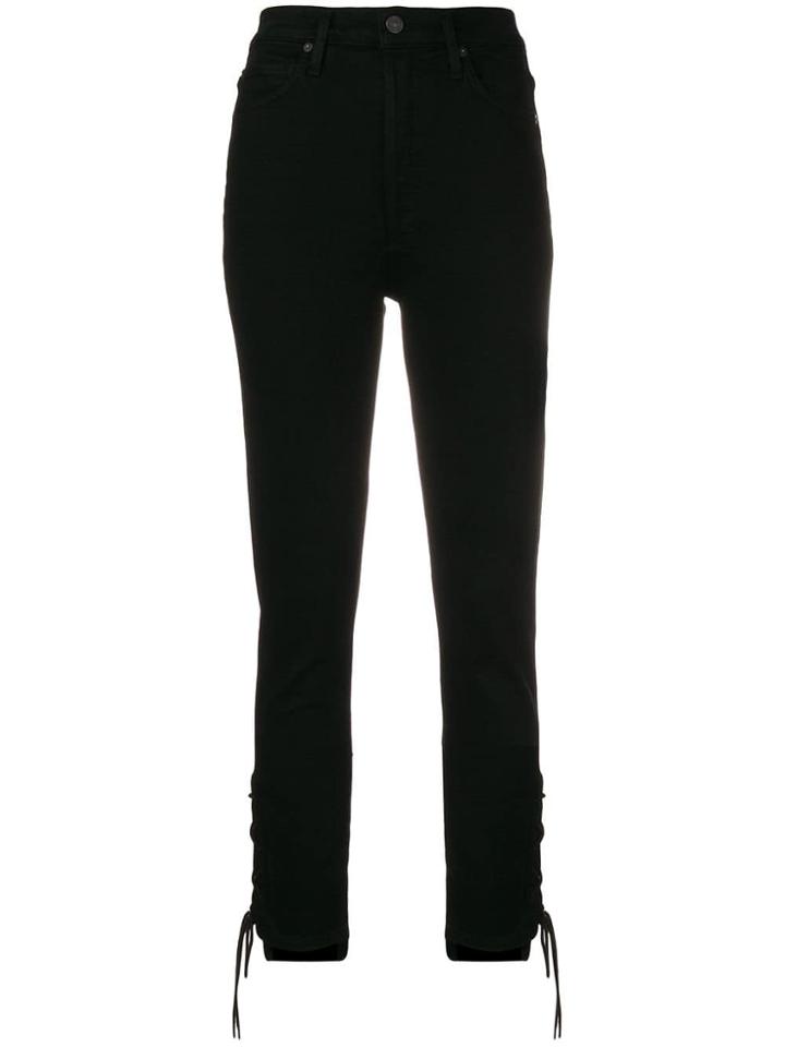 Citizens Of Humanity Lace-up Detail Jeans - Black