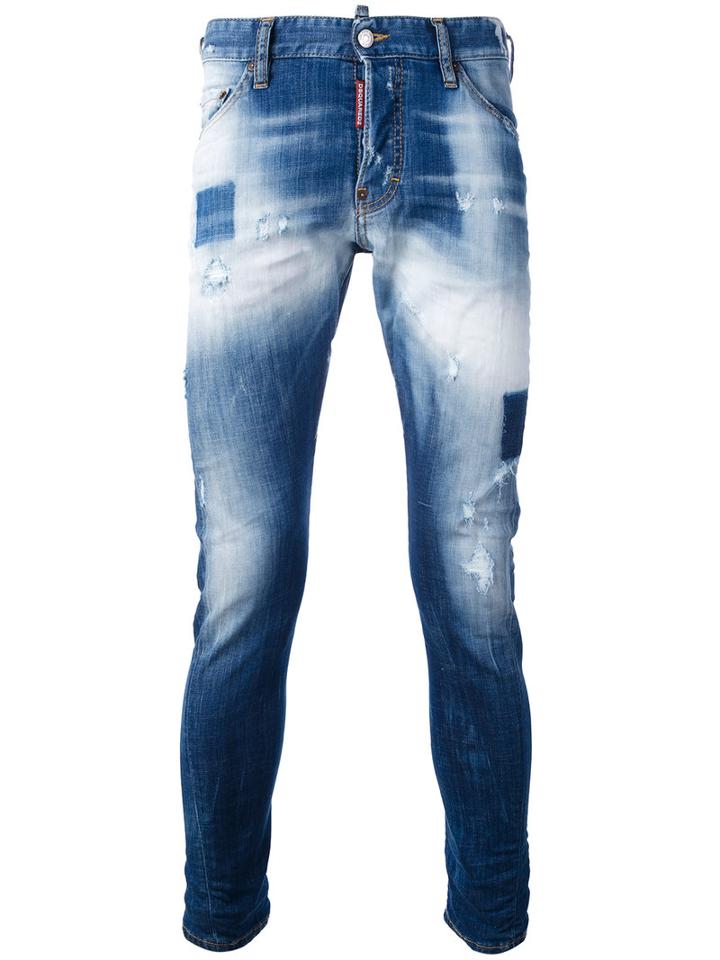 Dsquared2 - Light-wash Jeans - Men - Cotton/polyester/spandex/elastane - 46, Blue, Cotton/polyester/spandex/elastane