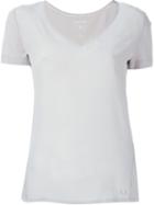 Woolrich V-neck T-shirt, Women's, Size: Small, Grey, Silk/cotton/modal