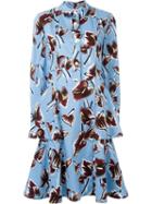 Marni Amlapura Print Dress, Women's, Size: 42, Blue, Cotton