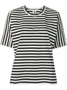 Comme Des Garçons Noir Kei Ninomiya Striped Crew Neck T-shirt - Black