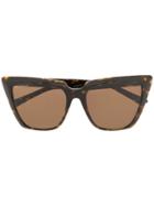 Balenciaga Eyewear Tortoiseshell Cat-eye Frame Sunglasses - Brown