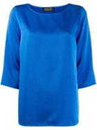 Gianluca Capannolo Oversized Flared Top - Blue