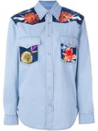 Forte Couture Floral Panel Denim Shirt