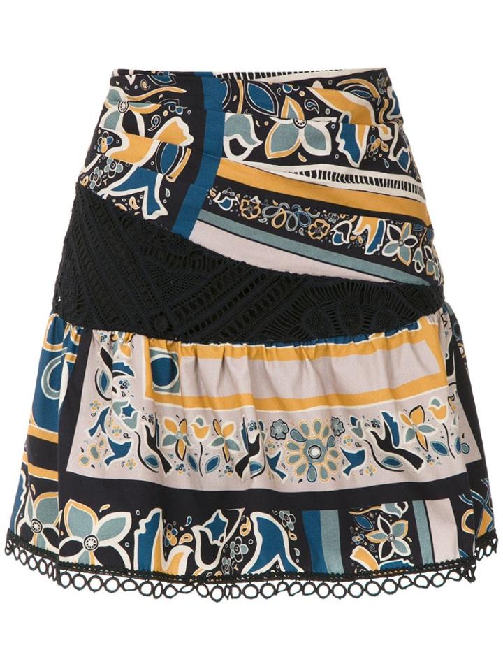 Martha Medeiros Sta. Monica Printed Skirt - Multicolour