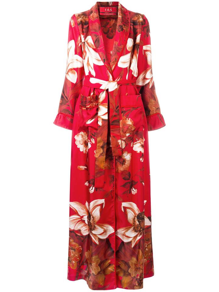 F.r.s For Restless Sleepers - Bia Pyjama Dress - Women - Silk - L, Women's, Red, Silk