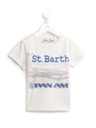 Mc2 Saint Barth Kids Pan Am Print T-shirt