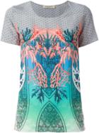 Piccione. Piccione Gothic Archway Reef Print T-shirt