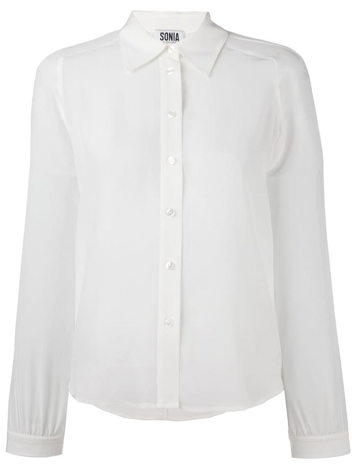 Sonia By Sonia Rykiel Classic Shirt, Women's, Size: 36, Nude/neutrals, Silk