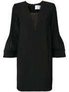 Elisabetta Franchi Flared Sleeve Mini Dress - Black