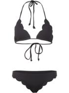 Marysia 'broadway Triangle Top & Brief Bottom' Bikini - Black