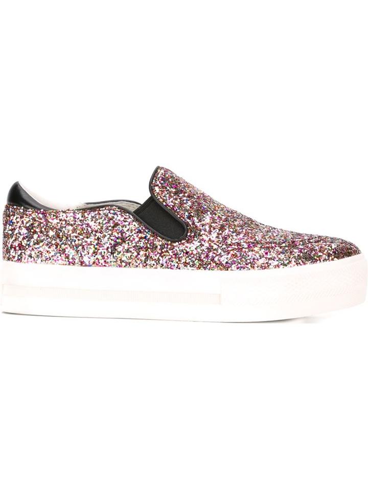 Ash Jungle Slip-on Sneakers, Women's, Size: 36, Black, Rubber/leather/nylon