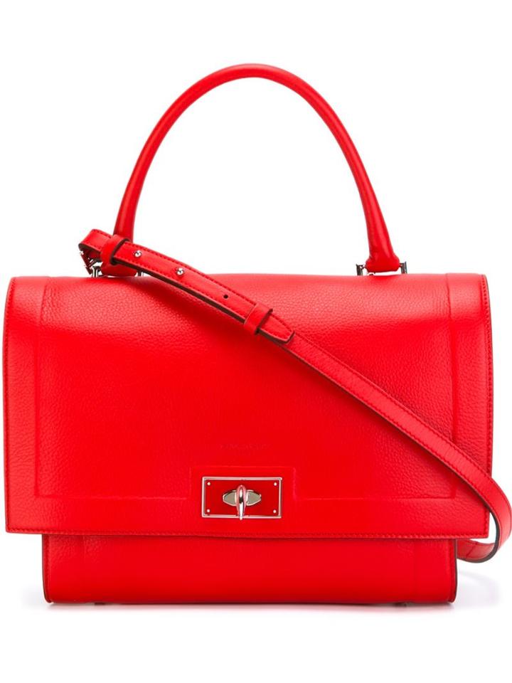 Givenchy Small 'shark' Tote, Women's, Red, Calf Leather