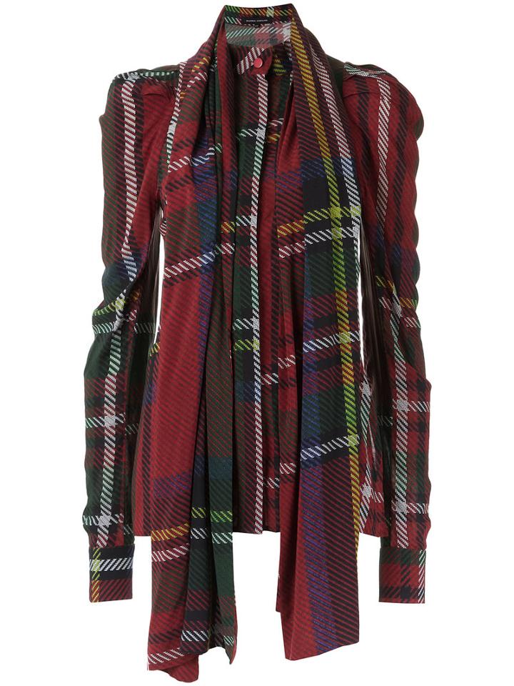Gloria Coelho - Checkered Shirt - Women - Viscose - M, Green, Viscose