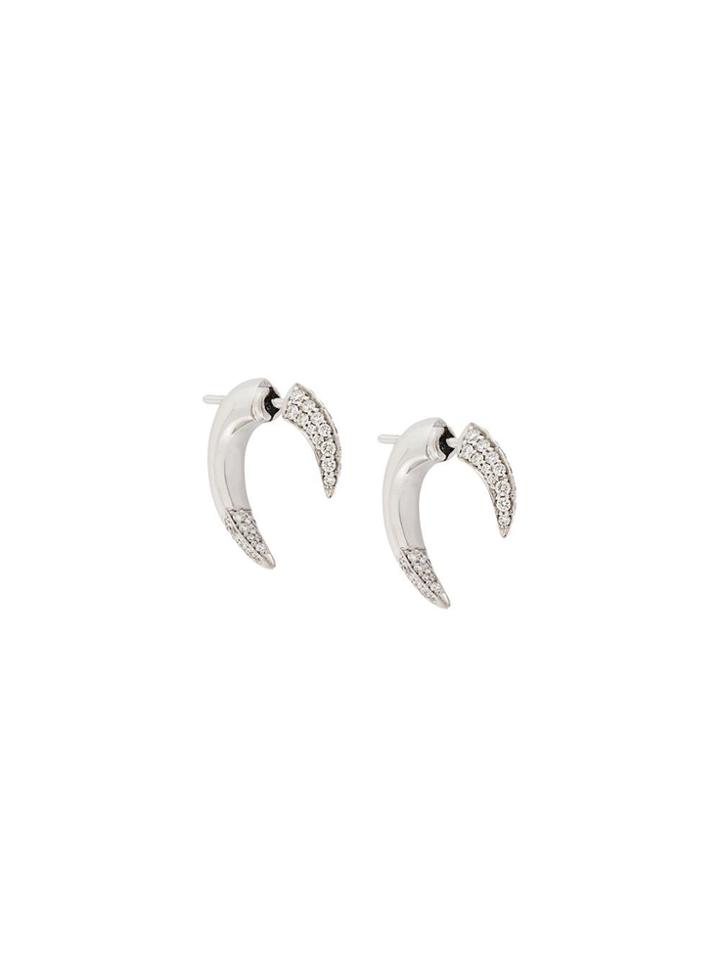 Shaun Leane Small Talon Diamond Earrings - Metallic