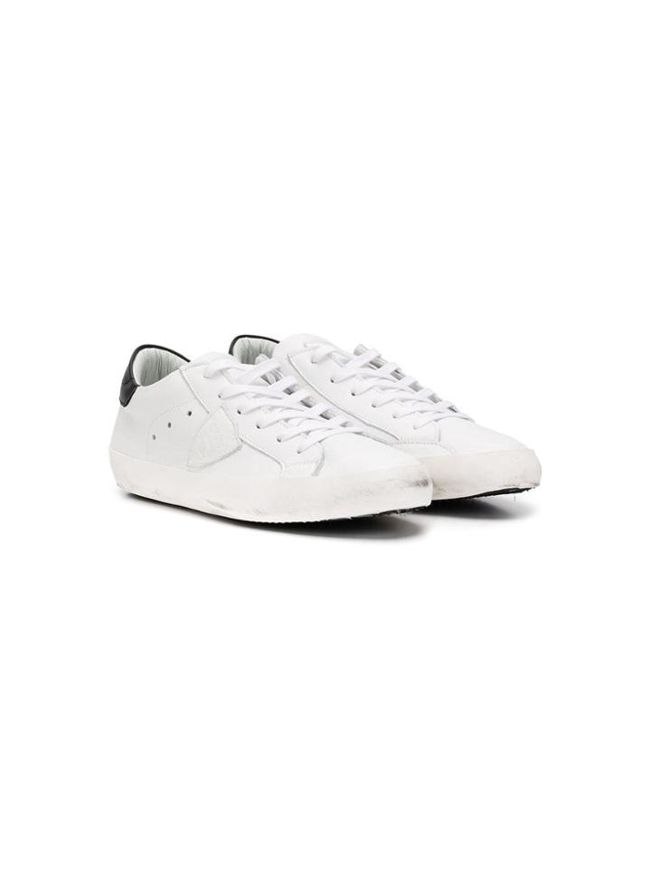 Philippe Model Kids Philippe Model Kids A28icll0v50b Bianco Leather -