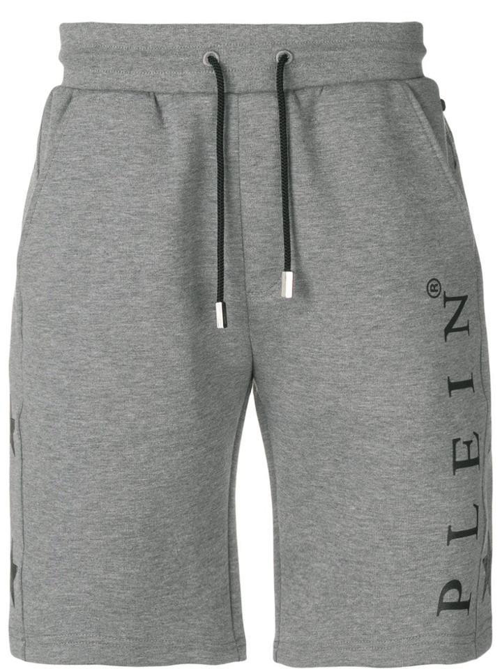 Philipp Plein Drawstring Waist Shorts - Grey