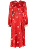By Timo Floral Print Midi Dress - Red