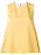 Roksanda 'fuji' Tank, Women's, Size: 12, Yellow/orange, Silk/polyester