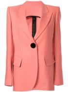 Petar Petrov Structured Single Breasted Blazer - Pink