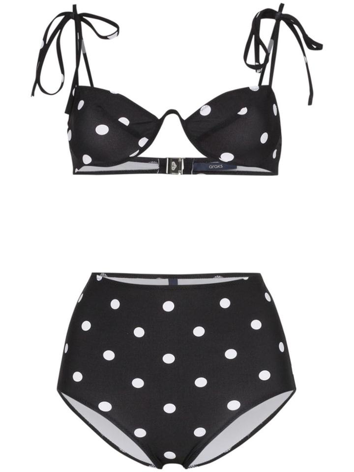 Araks Myriam Mallory Polka Dot Underwired High-waisted Bikini Set -