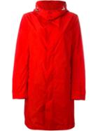 Mackintosh Buttoned Up Raincoat, Women's, Size: 36, Red, Nylon