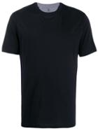 Brunello Cucinelli Grey Trim Crew Neck T-shirt - Black