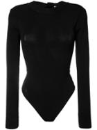 Josh Goot - Longsleeved Bodysuit - Women - Viscose - M, Black, Viscose