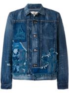 Levi's: Made & Crafted Destroyed Denim Jacket - Blue