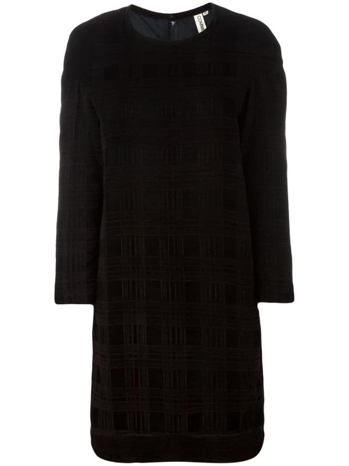 Comme Des Garçons Pre-owned Checked Shift Dress - Black