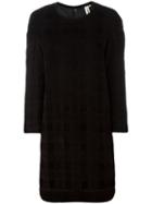 Comme Des Garçons Pre-owned Checked Shift Dress - Black