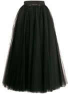 Dolce & Gabbana Long Tulle Full Skirt - Black