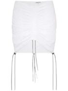Supriya Lele Tech Ruched Mini-skirt - White