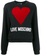Love Moschino Heart Graphic Sweater - Black