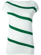 Salvatore Ferragamo Diagonal Stripe Knit Top