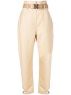 Fendi Cropped Tailored Trousers - Neutrals