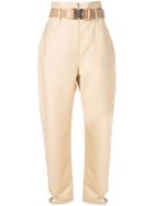Fendi Cropped Tailored Trousers - Neutrals